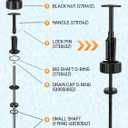 263055 Piston Shaft Assembly Kit Compatible with Pentair Push Pull Slide Valves Models 263064, 263052, 263053, 263078 and 263079