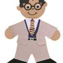 Hygloss Products HYG68216 People Cut-Out, 16" Me Kid, Grade: 9 (Pack of 24), Assorted