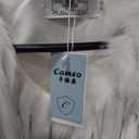 Guseval Women's Fashion Cropped Faux Fur Jacket Long Sleeve Open Large