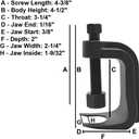 Astro Tools 78912 Low Profile Ball Joint Separator, Black