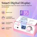 Nail Drill Professional 35000RPM Drils Nail Electric Nail File Nails Drill with 100pcs Sanding Bands and Nail Drill Bits for Acrylic, Gel Nail Manicure & Pedicure