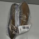 Amazon Essentials womens Comfortable Square-Toe Slip On Ballet Flat (14, Charcoal)