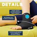 BILITOK Reusable Foot Ankle Ice Pack Wrap for Injuries, Cold Compression Therapy for Achilles Tendonitis, Plantar Fasciitis, Swelling, Sprained, Pain Relief (Black)