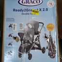 Graco Ready2Grow LX 2.0 Double Stroller, Twin Baby Stroller Features Bench Seat and Standing Platform Options, Compact Fold Perfect for Baby Travel, Clark