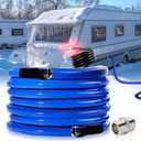 Yurnomy 15FT Heated Water Hose for RV, Rv Heating Water Hose, -45 ℉ Antifreeze Heated Drinking Garden Water Pipe, Rv Accessories for Camper
