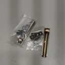 QCAA Solid Brass Surface Bolt 3", Antique Brass Brushed, Made in Taiwan, 2 Pack