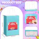 Harloon 15 Pcs Birthday Gift Bag with Happy Birthday Certificates for Students Birth Favor Paper Goodie Bags with Greeting Cards Classroom Award from Teachers(Fresh,Colorful)