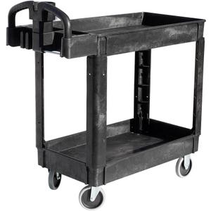 550 lbs Capacity Service Utility Cart, 40'' x 17'' with Lipped Shelf