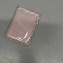 Magnetic Wallet Cell Phone Card Holder for Phone Case, Stronger Magnetic RFID Leather Phone Wallet Stick on Series of iPhone 17/16/15/14/13/12 and Pro/Promax, Light Pink