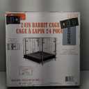 HOMESTEAD Bunny Cages with Tray - 24-inch Easy-Clean Rabbit Cage with Enhanced Kit - Leg, Frame, & Urine Guard Included - Ideal & Secure Home for Rabbits, Ferrets, Hedgehogs