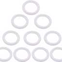 DERNORD PTFE (Teflon) Tri-Clamp Gasket O-Ring - 1.5 Inch Style Fits OD 50.5MM Sanitary Pipe Weld Ferrule (Pack of 10)
