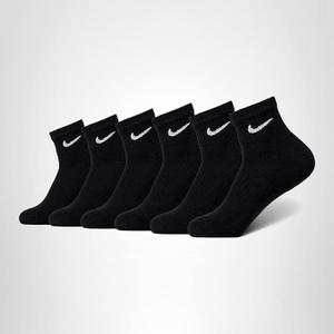 Nike Unisex Adult Everyday Cushioned Training Ankle Socks (6-Pack) | Mens and Womens, Size Medium