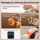 Back and Neck Massager with Heat, Deep Tissue Shiatsu Massage Pillow | 3D Kneading Massage, 20 Massage Heads for Neck, Shoulders, Back, Waist and Legs, Ideal Gift for Men Women, Home or Office Use