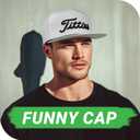 Tittiess Golf Hats Flat Bill for Men Women,Funny Titties Golf Gifts Baseball Cap for Adults Humor (White)