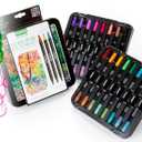 Crayola Sketch & Detail Dual-Tip Markers (16ct), Adult Coloring Set, 32 Colors, Fine & Brush Tip Art Markers, For Calligraphy & Drawing