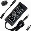 42V 2A Charger for Scooter 36V Lithium Battery, Smart Power Supply for 36 Volt Li-on (8mm 3-Prong and 5.5mm DC Connector)