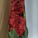 Waipfaru Red Burgundy Hydrangea Artificial Flowers, 21" Real Touch Hydrangea Flowers, Faux Hydrangea Flowers, Latex Hydrangeas All Season Fall Indoor & Outdoor Home Decor & Wedding Arrangement