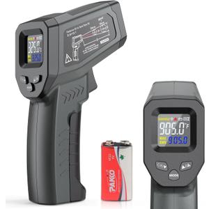 Infrared Thermometer Gun for Cooking, -58~1022(-50C to 550C) Non Contact Digital Laser Temperature Gun for Pizza Oven Kitchen Cooking Daily Use with Adjustable Emissivity