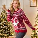 Ugly Christmas Sweaters for Women Men Kids 2024 Family Matching Christmas Sweater Funny Xmas Holiday Knit Pullover (XX-Large, Red)