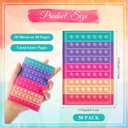 50 Pcs Mini Notebooks 4.92 x 3.35 Inch Small Pocket Notebooks Lined Notepad Portable for Students Office Notebook for Birthday Party Favors, 10 Styles Patterns