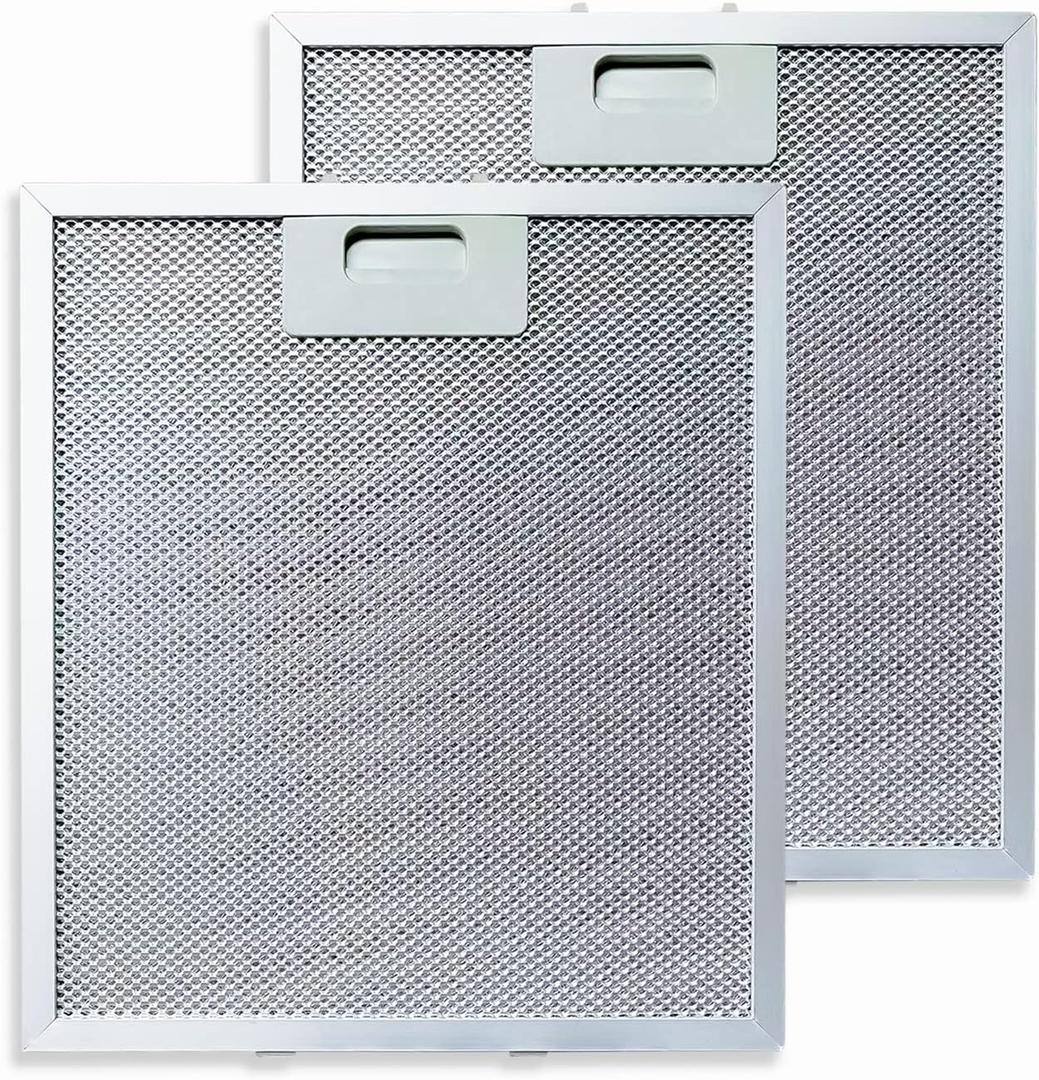 W10169961A 10.5 x 12 in (267 x 305mm) Free Standing Range Hood Grease Filter Compatible with Whirlpool Range HoodW10870878, W10875058, W10833076, W10169961, 8190858, W11245983 2 pack