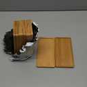 10 Pack Small Bamboo Saucers, 7 Inch Plant Saucers Rectangular Flower Pot Drainage Trays for Succulent, Cactus, Small Indoor Plants