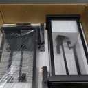 20" Large Dusk to Dawn Outdoor Lights 3-Light, 2 Pack Black Modern Exterior Lighting Fixtures Photocell Sensor Outside Porch Lights Wall Mount, Waterproof Patio Exterior Sconce Lamps E12