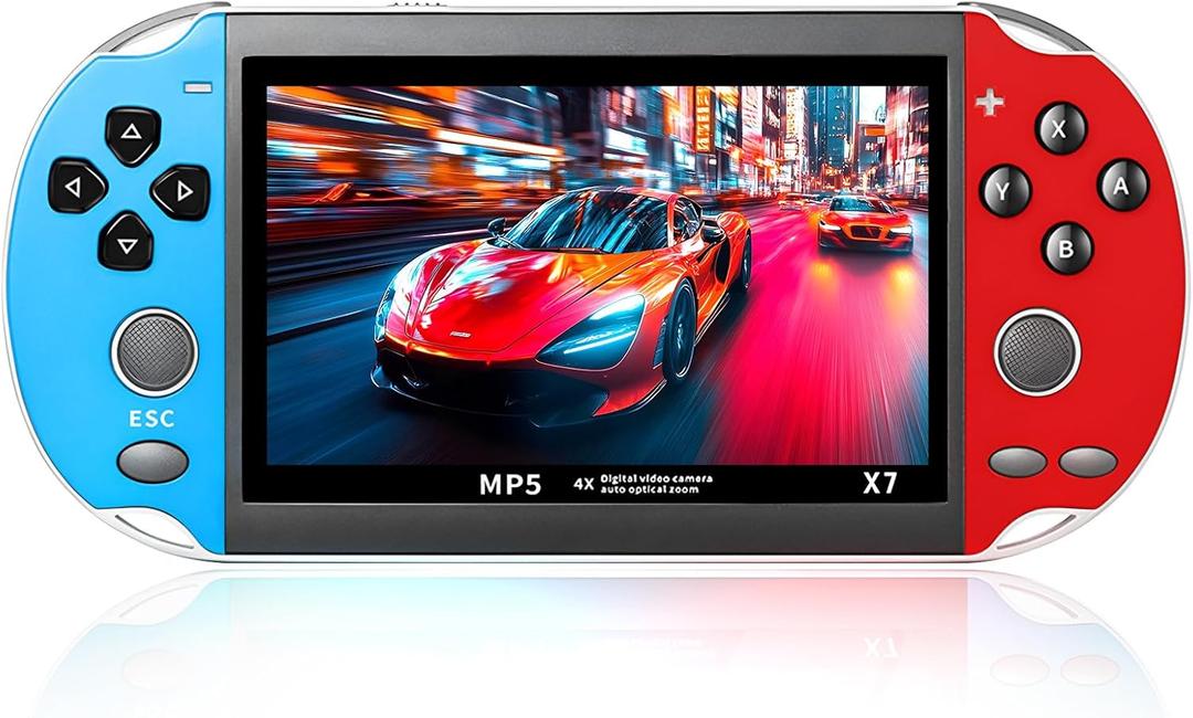 X7 Handheld Game Console, Built in 10000 Games and 10 Emulators, 4.1Inch H D Screen Rechargeable Handheld Retro Game Console, Retro Gaming Console Handheld Support Video Output Music Ebook