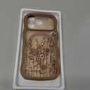 GVIEWIN for iPhone 17 Pro Case Compatible with MagSafe [Curly Wave Edge][Full Camera Protection] Floral Translucent Shockproof Magnetic Women Phone Case for iPhone 17 Pro 6.3'', Floratopia/Brown