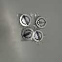 4PCS Wheel Center Caps for Nissan Replacement Accessories, ABS Wheel Rim Hubcaps Hub Cover, 54mm/2.13 Inch (Silver)