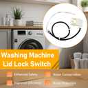 WH08X32697 290D3070P002 Washer Lid Lock Switch Assembly for GE Hotpoint Washing Machine Lock Replace for WH01X2411 WH01X26114 WH01X27954 WH08X37938 WH08X31222 WH08X31577 WH02X24399 PD00087323