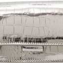 Metallic Evening Mini Silver Purse, Crossbody Bags for Women Y2K Glitter Clutch Handbag for Nightclub Parties