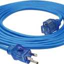 Clear Power 16 Gauge 3Prong Cords (16/3-3 Prong Grounded Plug, Blue, 15 ft)