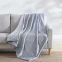 Eddie Bauer - Blanket, Super Soft Reversible Sherpa & Brushed Fleece Bedding, Throw Blankets for Couch, Ideal for Lounging (Ultra Lux Solid Grey) (50" x 60")