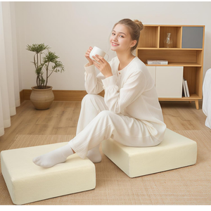 MeMoreCool Square Floor Pillow for Adults Sitting, Large Meditation Cushion with Thick Foam 24"x 24", 1 Pack