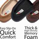 Fruit of the Loom Men's Fruit of the Loom Men's Moccasin, Indoor/Outdoor Slipper, Memory Foam (Brown), L 11-12