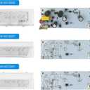 New Upgraded 2pcs W10515057 & 1pc W10515058 LED Light Set with Conical Lens and Frame for Whirlpool Refrigerator Light, Kenmore, Maytag, KitchenAid, Refrigerator,3PCS in One