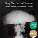 sleeprove Queen Size Down Comforter,Medium Weight All-Season Duvet Insert with 8 Loops,Luxury Noiseless Bedding Comforter,White,90"x90"