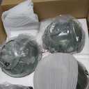 Gray Green Glass Pendant Lights Kitchen Island Lighting Globe Pendant Light Fixtures Modern Pendant Lighting for Kitchen Island Bedroom Living Dining Room Light Fixture(7.87in, 3-Pack)