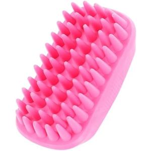 ibasenice Pet Silicone Shampoo Brush for Dogs and Cats Multi-functional Bath and Massage Tool Non- Handle for Grooming and Small to Large Pets
