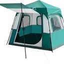 Hewolf Instant Tent for 4-6 Person Camping, Waterproof Easy Pop Up Tent Sets Up in 60 Seconds for Family Outdoor Hiking & Backpacking with Carry Bag