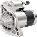 Starter Motor Replacement for Jeep 4.0L L6 Engines 1999-2004, 12V 1.6kW CW 10-Tooth PMGR  Fits Cherokee, Grand Cherokee, TJ, Wrangler, Model 17749