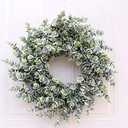 Artificial Wreath Soft Eucalyptus Wreath Multicolor 46cm Door Ornaments Wall Ornaments Decoration Portable Ornaments Party Supplies Door Wreath ( 46CM)
