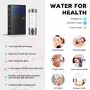 Hydrogen Water Bottle Generator with SPE/PEM Technology, 5000PPB,Portable Rechargeable Hydrogen Water Ionizer Machine for Home,Office, Gym,Travel -Gift for Holidays
