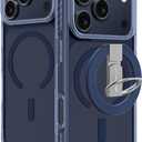 AMAZINGthing for iPhone 17 Pro Max [Titan Pro Case Grip Ring Set]. Designed for MagSafe Accessories, 12FT Drop Proof, Magnetic Phone Cover, Anti-Yellowing, Transparent, Blue