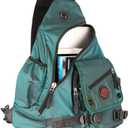 Large Sling Bag Laptop Backpack Cross Body Messenger Bag Shoulder Travel Rucksack (A-Dark Green)