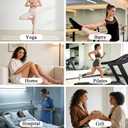 Pilates Socks with Grips for Women Non Slip Grippy Yoga Crew Grip Socks for Barre Hospital Sticky Slipper Socks