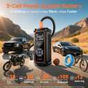 OlarHike Tire Inflator Portable Air Compressor,Dual Power-3*2000mAh &12V DC