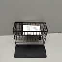 Cisily 2-Tier Kitchen Sink Caddy Organzier Rack with Flexible Dish Brush Holder, Sponge Holder for Kitchen Sink Countertop Organization Storage,Home Decor Accessories Essentials Stainless Steel (Medium, Black)