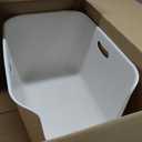 SpaceTime Extra Large Litter Box with High Sides,22.64"14.76"13.98" XL Multi Cat Litter Pan for Kitty,Cat Boxes for Indoor Cats,Jumbo Litter Boxes for Big Cats,Anti-Splashing,Easy to Clean